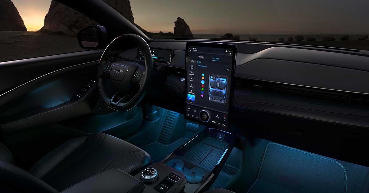 Suv Mustang Mach E Interni Tablet Centrale
