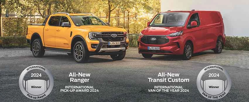 Transit Custom E Ranger Sono Van E Pick Up Dell'anno