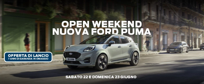 Nuova Ford Puma Open Weekend Firenze E Prato